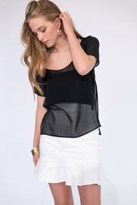 Side Slit Top [Black]