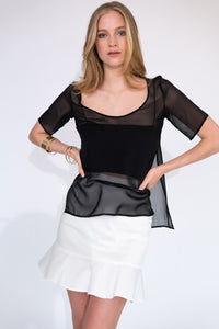 Side Slit Top [Black]