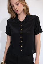 Load image into Gallery viewer, Button Up - Short Sleeve [Black]