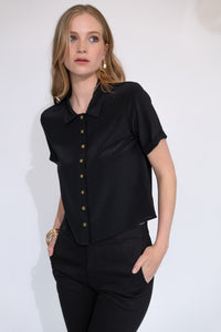 Button Up - Short Sleeve [Black]