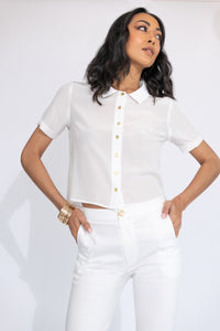 Button Up - Short Sleeve [White]