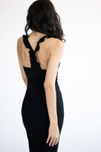 Load image into Gallery viewer, Tiny Ruffle Maxi Dress [Black]