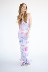 Tiny Ruffle Maxi Dress [Purple Cloud]