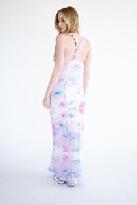 Tiny Ruffle Maxi Dress [Purple Cloud]