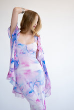 Load image into Gallery viewer, Kimono with Ruffle [Purple Cloud]