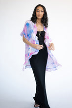 Load image into Gallery viewer, Kimono with Ruffle [Purple Cloud]