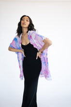 Load image into Gallery viewer, Kimono with Ruffle [Purple Cloud]