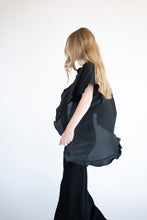 Load image into Gallery viewer, Kimono with Ruffle [Black]