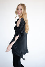 Load image into Gallery viewer, Kimono with Ruffle [Black]