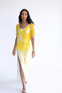 Side Slit Top [Yellow Ink]