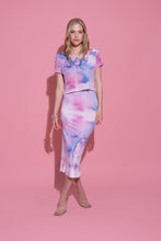 Load image into Gallery viewer, Wave Midi Skirt [Purple Cloud]